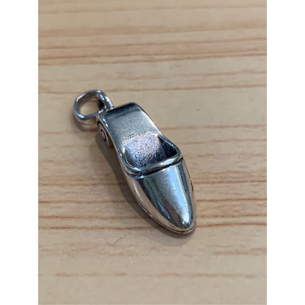 .925 Vintage  Ladies Mule Shoe Sterling Silver Jewelry Charm #mom